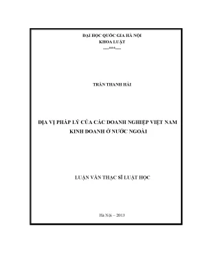 Địa Vị Pháp Lý Của Doanh Nghiệp Việt Nam Kinh Doanh Ở