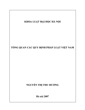 Tổng Quan Về Quy Định Pháp Luật Việt Nam Trong Cải Cách