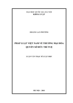 Thương mại hóa quyền sở hữu trí tuệ tại Việt Nam: Luận