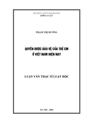 Bảo Vệ Quyền Trẻ Em Tại Việt Nam: Thực Trạng và Giải Pháp