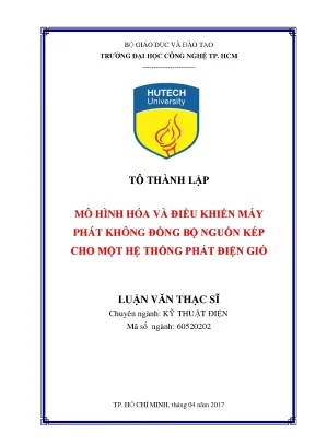 Mô Hình Hóa và Điều Khiển Máy Phát Điện Gió Không Đồng Bộ