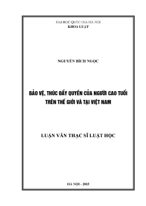 Thúc Đẩy Quyền Của Người Cao Tuổi Tại Việt Nam Và Trên