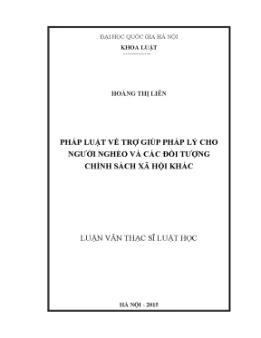 Trợ Giúp Pháp Lý Cho Người Nghèo: Nghiên Cứu và Giải Pháp