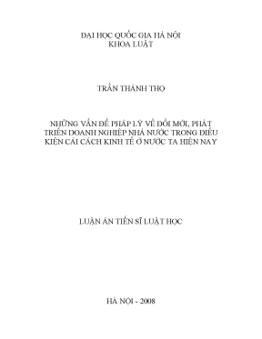Đổi mới và phát triển doanh nghiệp nhà nước trong bối