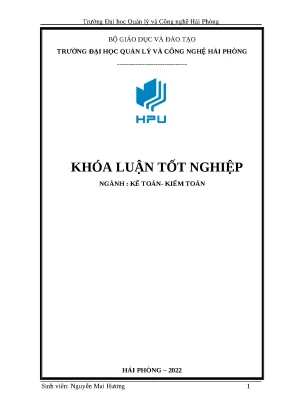 Hoàn thiện kế toán thanh toán tại Công ty TNHH Đại Hữu