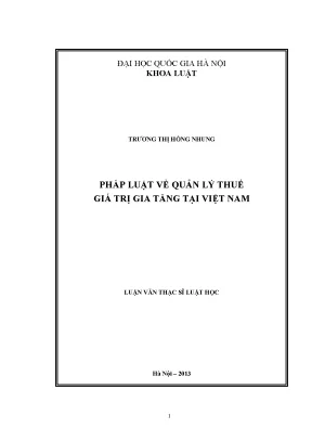 Quản Lý Thuế Giá Trị Gia Tăng Tại Việt Nam: Thực Trạng