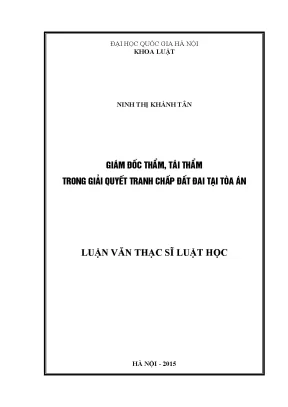 Giám Đốc Thẩm và Tái Thẩm trong Giải Quyết Tranh Chấp