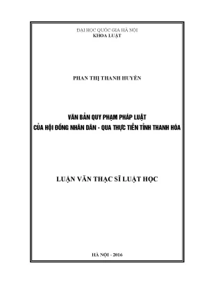 Nâng cao chất lượng văn bản quy phạm pháp luật của Hội