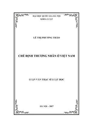 Chế Định Thương Nhân Tại Việt Nam: Phân Tích và Đề Xuất