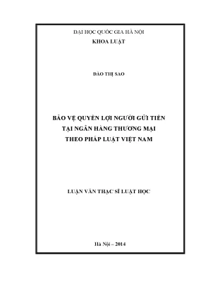 Bảo Vệ Quyền Lợi Người Gửi Tiền Tại Ngân Hàng Thương Mại