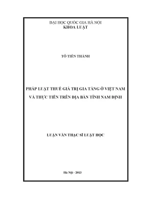 Pháp Luật Thuế Giá Trị Gia Tăng Tại Việt Nam: Thực Tiễn