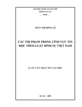 Tội Phạm Tin Học Theo Luật Hình Sự Việt Nam: Phân Tích