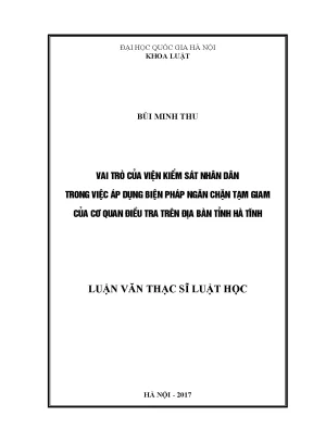 Vai trò của Viện Kiểm sát Nhân dân trong việc áp dụng