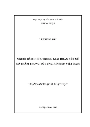 Vai trò của người bào chữa trong giai đoạn xét xử sơ