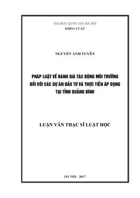 Đánh Giá Tác Động Môi Trường Đối Với Dự Án Đầu Tư Tại