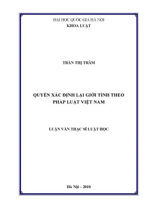 Quyền xác định lại giới tính theo pháp luật Việt Nam