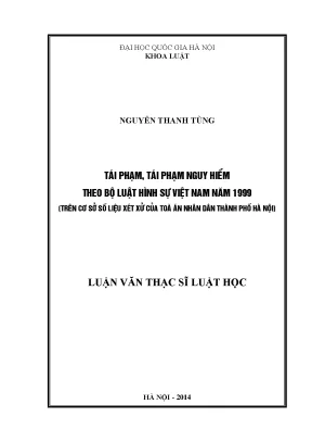 Nghiên cứu về tái phạm và tái phạm nguy hiểm theo Bộ