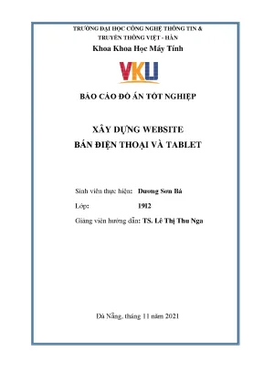 Xây Dựng Website Bán Điện Thoại và Tablet Hiệu Quả