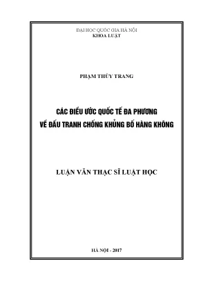 Các Điều Ước Quốc Tế Đa Phương Về Đấu Tranh Chống Khủng