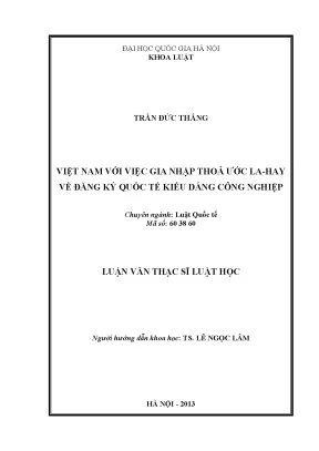Gia Nhập Thỏa Ước La-Hay: Đăng Ký Quốc Tế Kiểu Dáng Công