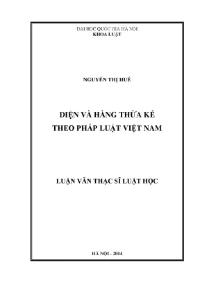 Diện và Hàng Thừa Kế Theo Pháp Luật Việt Nam