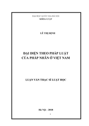 Đại diện theo pháp luật của pháp nhân tại Việt Nam: Luận