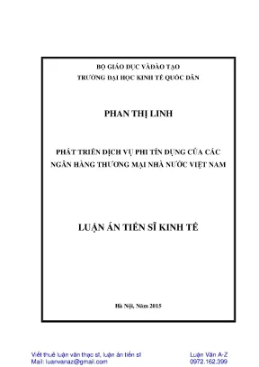 Phát Triển Dịch Vụ Phi Tín Dụng Tại Ngân Hàng Thương Mại
