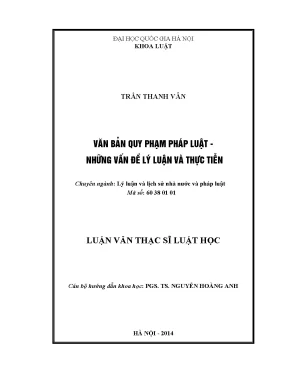 Nâng cao chất lượng văn bản quy phạm pháp luật: Lý luận