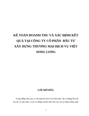 Kế Toán Doanh Thu và Xác Định Kết Quả Kinh Doanh Tại