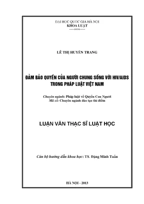 Bảo vệ quyền lợi người sống chung với HIV/AIDS trong