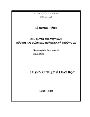 Chủ quyền Việt Nam đối với quần đảo Hoàng Sa và Trường Sa
