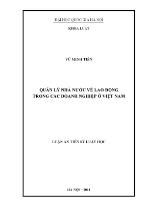 Quản lý nhà nước về lao động trong doanh nghiệp Việt