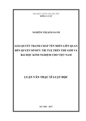 Giải Quyết Tranh Chấp Tên Miền Liên Quan Đến Quyền Sở