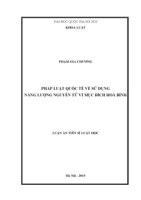 Năng Lượng Nguyên Tử Vì Mục Đích Hòa Bình: Pháp Luật