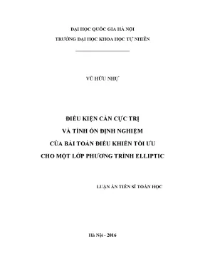 Điều Kiện Cần Cực Trị và Tính Ổn Định Nghiệm trong Bài