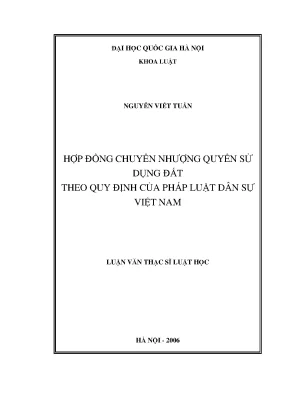 Hợp đồng chuyển nhượng quyền sử dụng đất theo pháp luật