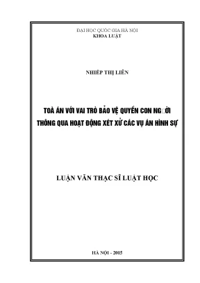 Vai Trò Của Tòa Án Trong Bảo Vệ Quyền Con Người Qua Xét