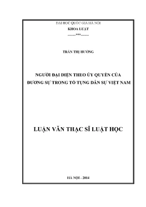 Người đại diện theo ủy quyền trong tố tụng dân sự Việt Nam