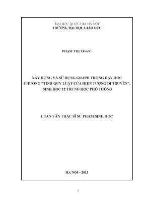 Sử Dụng Graph Trong Dạy Học Sinh Học 12: Tính Quy Luật