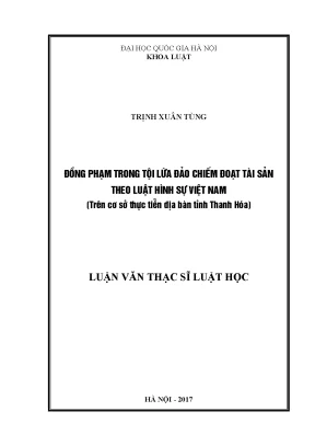 Nghiên cứu về đồng phạm trong tội lừa đảo chiếm đoạt tài