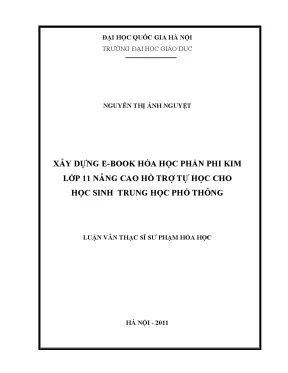 E-book Hóa Học Phi Kim Lớp 11: Hỗ Trợ Tự Học Cho Học