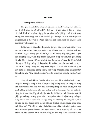 Công tác tư tưởng đối với giáo sĩ các tôn giáo tại Cà Mau