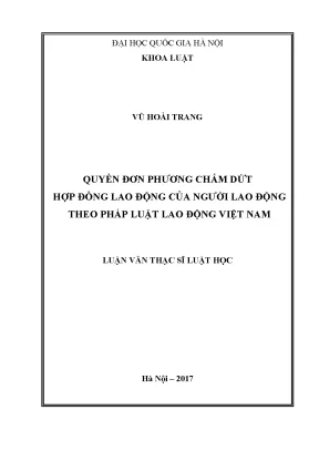 Quyền Đơn Phương Chấm Dứt Hợp Đồng Lao Động Của Người