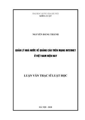 Quản Lý Quảng Cáo Trên Mạng Internet Tại Việt Nam: Thực