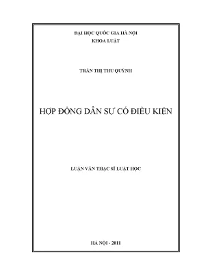 Hợp Đồng Dân Sự Có Điều Kiện: Nghiên Cứu và Phân Tích
