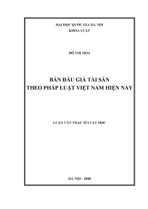 Bán Đấu Giá Tài Sản Theo Pháp Luật Việt Nam: Thực Trạng