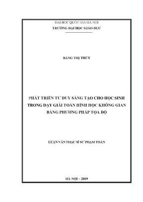 Phát Triển Tư Duy Sáng Tạo Trong Dạy Toán Hình Học Không