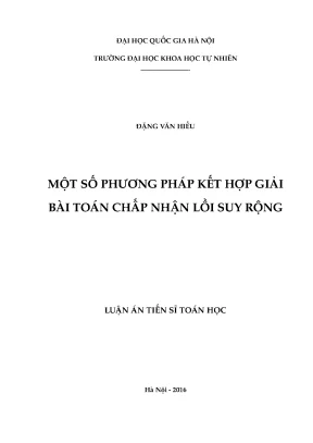 Phương Pháp Kết Hợp Giải Bài Toán Chấp Nhận Lồi Suy Rộng