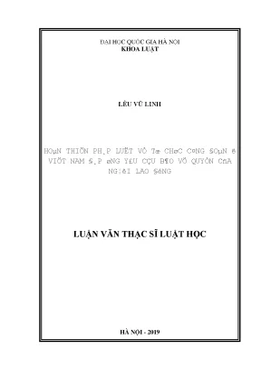 Hoàn thiện pháp luật công đoàn tại Việt Nam để bảo vệ