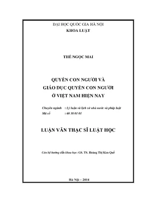Giáo Dục Quyền Con Người ở Việt Nam: Thực Trạng và Giải Pháp